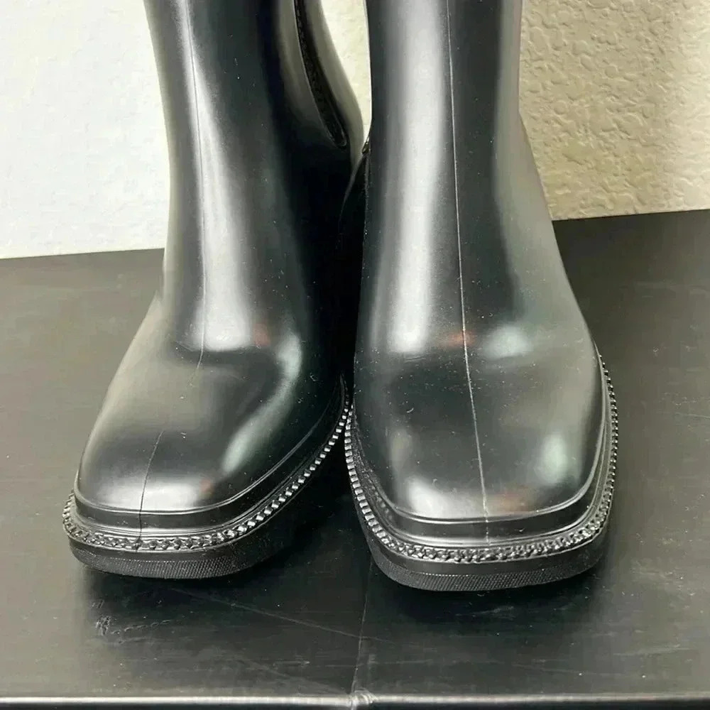 INC International Concepts Black Rain Boots - Picture 11 of 14